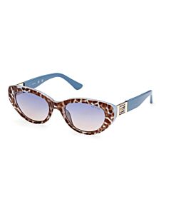 Guess 51 mm Blue/Other Sunglasses
