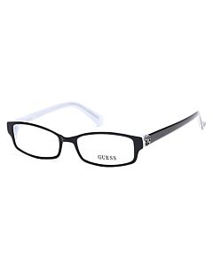 Guess 52 mm Black/Crystal Eyeglass Frames