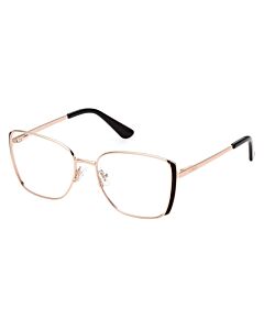 Guess 52 mm Shiny Rose Gold Eyeglass Frames