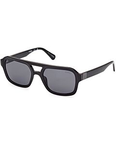 Guess 53 mm Shiny Black Sunglasses