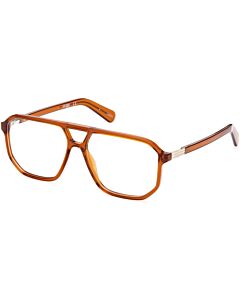 Guess 57 mm Shiny Light Brown Eyeglass Frames