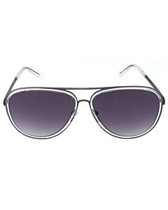 Guess 59 mm Shiny Black Sunglasses
