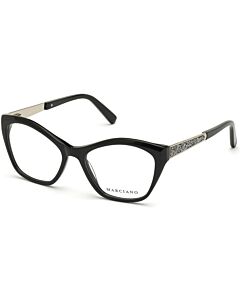 Guess by Marciano 53 mm Shiny Black Eyeglass Frames