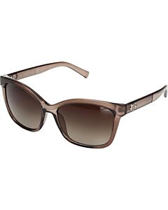Guess Factory 57 mm Shiny Light Brown Sunglasses
