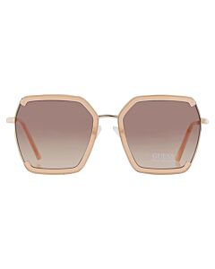 Guess Factory 58 mm Shiny Beige Sunglasses