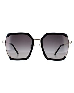 Guess Factory 58 mm Shiny Black Sunglasses