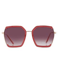 Guess Factory 58 mm Shiny Bordeaux Sunglasses
