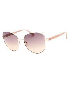 Guess Factory 59 mm Shiny Rose Gold Sunglasses