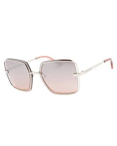 Guess Factory 60 mm Shiny Light Nickletin Sunglasses