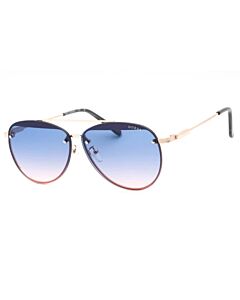 Guess Factory 63 mm Shiny Rose Gold Sunglasses