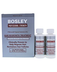Hair Regrowth Treatment Regular Strength by Bosley for Women - 2 x 2 oz Treatment