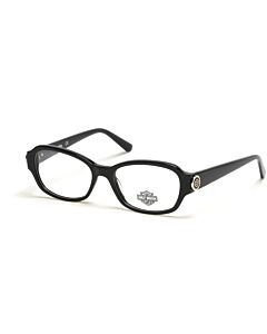 Harley Davidson 51 mm Shiny Black Eyeglass Frames