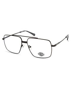 Harley Davidson 57 mm Matte Black Eyeglass Frames