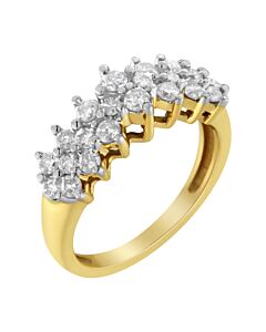 Haus of Brilliance 10K Yellow Gold 1ct TDW Round Diamond Ring(J-K,I1-I2)