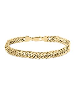 Haus of Brilliance 10K Yellow Gold Cuban Link Bracelet - 8.5 Inches