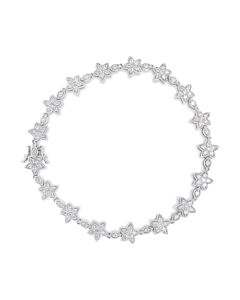 Haus of Brilliance 14K White 1 1/5 Cttw Round Diamond Bracelet - (H-I Color, SI1-SI2 Clarity)
