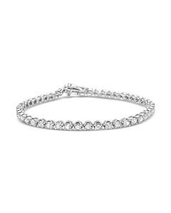Haus of Brilliance 14K White Gold 5.0 Cttw Diamond" Classic Tennis Bracelet for Women (H-I Color, SI1-SI2 Clarity) - 7" Inches
