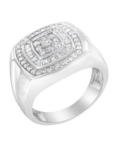 Haus of Brilliance 14k White Gold Men's 1ct TDW Diamond Band Ring (H-I,I1-I2)