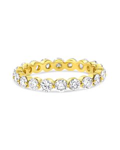 Haus of Brilliance 14K Yellow Gold 2.0 Cttw 2 Prong Set Diamond Eternity Band Ring (SI1-SI2 Clarity, I-J Color)