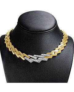 Haus of Brilliance 14k Yellow Gold 2 3/4 Cttw Pave Diamond Miami Cuban Curb Link Chain 16" Necklace (H-I Color, SI1-SI2 Clarity)
