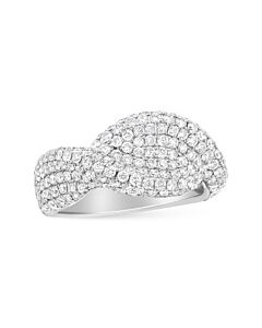 Haus of Brilliance 18K White Gold Cluster 2 1/4 Cttw Diamond Fashion Ring (F-G Color, VS1-VS2 Clarity) - Ring Size 7