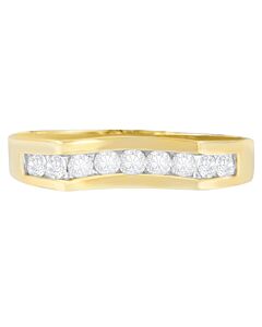 Haus of Brilliance Men's 14K Yellow Gold 1/2 ct. TDW Diamond Channel Band Ring (G-H,VS2-SI1)