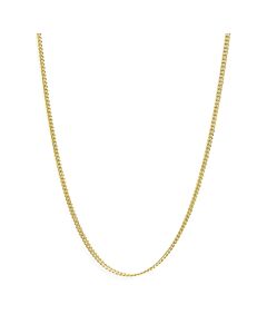 Haus of Brilliance Semi-Solid 14K Yellow Gold 4.5mm Miami Cuban Chain Necklace - Unisex Chain - 22 Inches