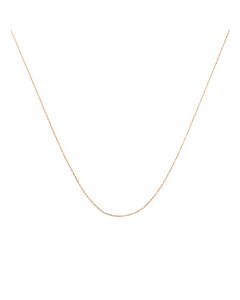 Haus of Brilliance Solid 10k Rose Gold 0.5MM Rope Chain Necklace. Unisex Chain - Size 20" Inches
