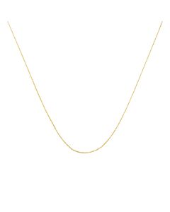 Haus of Brilliance Solid 10k Yellow Gold 0.5MM Rope Chain Necklace. Unisex Chain - Size 20" Inches