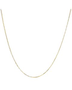 Haus of Brilliance Unisex Solid 14K Yellow Gold 1.5mm Paperclip Chain Necklace - 18 Inches