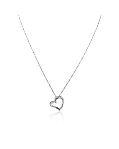 Hetal Diamonds 0.03 Cttw Heart Necklace Pendant