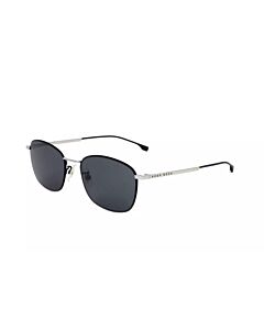 Hugo Boss 53 mm Matte Black/Silver Sunglasses