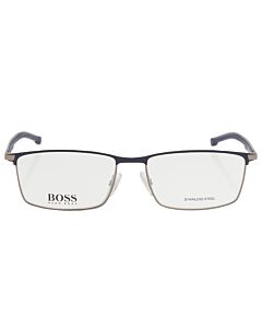 Hugo Boss 58 mm Matte Ruthenium Blue Eyeglass Frames