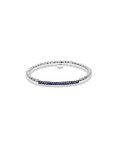 Hulchi Belluni 21348Bl-Ws 18K Wg Bracelet Pave Bar Sapphire 0.60 Cttw