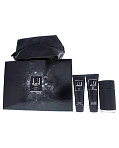 Icon Elite by Dunhill for Men - 4 Pc Gift Set 3.4oz EDP Spray, 3oz Shower Gel, 3oz After Shave Balm, Pouch