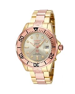 Men's Pro Diver Stainless Steel Gold Dial