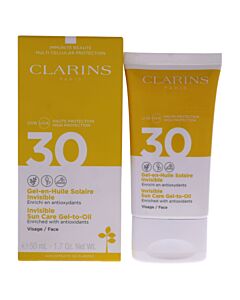 Invisible Sun Care Gel-to-Oil SPF 30 by Clarins for Unisex - 1.7 oz Sunscreen