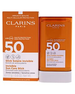 Invisible Sun Care Stick SPF 50 by Clarins for Unisex - 0.6 oz Sunscreen