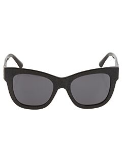 Jimmy Choo 52 mm Glitter Black Sunglasses