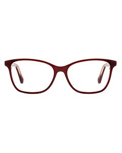 Jimmy Choo 53 mm Burgundy Pearl Eyeglass Frames