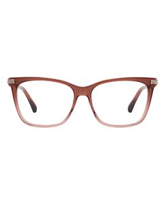 Jimmy Choo 53 mm Burgundy Pink Eyeglass Frames