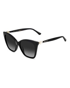 Jimmy Choo 56 mm Black Sunglasses