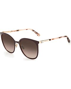 Jimmy Choo 56 mm Gold Copper Sunglasses