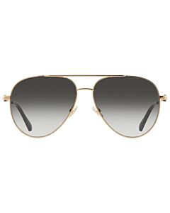 Jimmy Choo 60 mm Black Gold Sunglasses