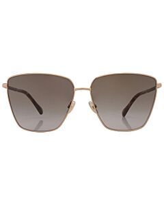 Jimmy Choo 60 mm Gold Havana Sunglasses