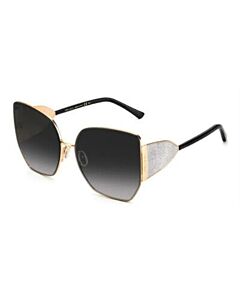 Jimmy Choo 61 mm Black Gold Sunglasses