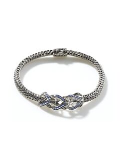 John Hardy Classic Chain Asli Blue Sapphire Sterling Silver Bracelet - Bbs902404bspxum
