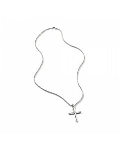 John Hardy Classic Chain Cross Pendant Box Silver Necklace - Nm900257x22