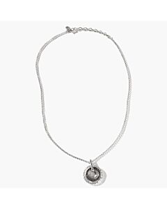 John Hardy Classic Chain Hammered Silver Rolo Pendant Necklace - Nbs9008684blsbnx18-20