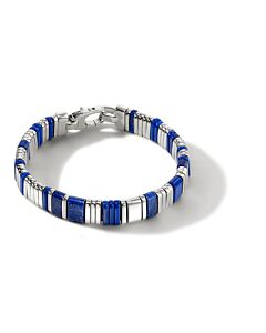 John Hardy Colorblock Bracelet, Silver, Gemstones Size Medium - BUS9010521DBULPZXUM